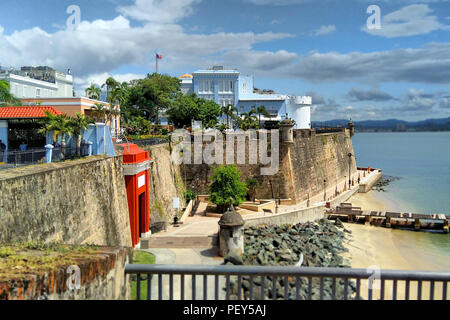 La Fortaleza dans le Vieux San Juan Banque D'Images