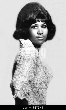 ARETHA FRANKLIN (1942-2018) Photo de promotion de la chanteuse et pianiste américaine vers 1968 Banque D'Images