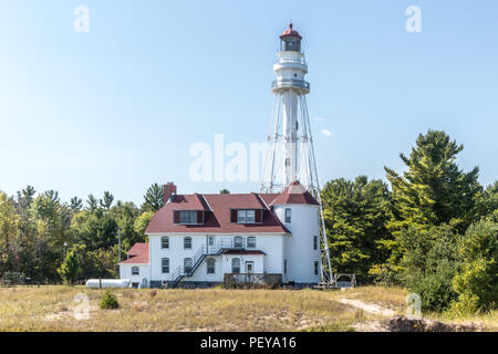 Rawley Point Lighthouse dans le comté de porte au Wisconsin Banque D'Images