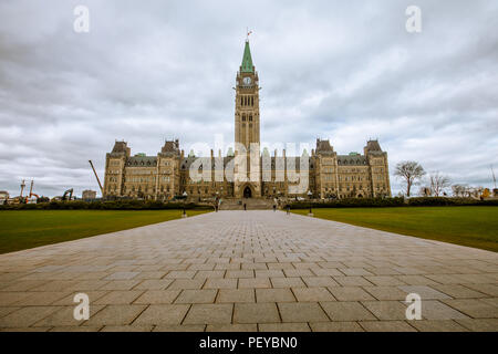 Bâtiment du Parlement canadien à Ottawa, Ontario Banque D'Images