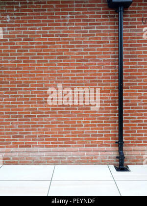 Mur de brique ordinaire nouvellement construit à l'aide de briques récupérées à grande maison de campagne dans le Yorkshire, en Angleterre. Parution de la propriété Banque D'Images