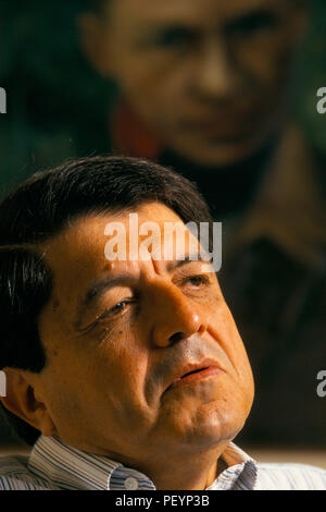 Nicaragua : élection 1996 ; Sergio Ramirez, vice-président dans le gouvernement sandiniste en 1980, désormais formé son propre parti de centre gauche, Movimiento de Renovación Sandinista (MME) Banque D'Images