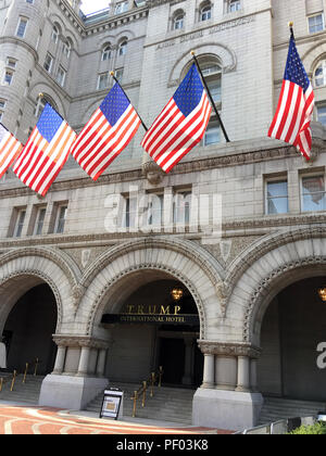 Washington, USA. 27 juillet, 2018. L 'hôtel Trump International'. (Sur dpa 'US Présidents et leurs restaurants - où Trump (ne) manger) à partir de 17.08.2018) Crédit : Anja Brandt/dpa/Alamy Live News Banque D'Images