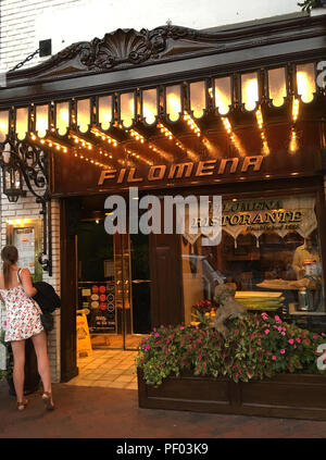 Washington, USA. 27 juillet, 2018. Le restaurant italien "Filomena' (à propos de dpa 'US-présidents et leurs restaurants - où Trump (ne) manger) à partir de 18.08.2018) Crédit : Anja Brandt/dpa/Alamy Live News Banque D'Images