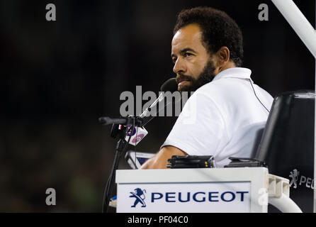 L'Ohio, aux États-Unis. 17 août 2018 - Kader Nouni à l'ouest et sud de l'Open 2018 Premier tournoi de tennis WTA 5. Cincinnati, Ohio, USA. 17 août 2018. Credit : AFP7/ZUMA/Alamy Fil Live News Banque D'Images