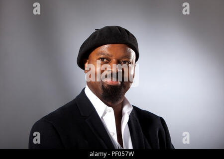 Edimbourg, Ecosse. UK. 17 août 2018. Edinburgh International Book Festival. Photo : Ben Okri écrivain. Pako Mera/Alamy Live News. Banque D'Images