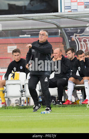 Dens Park, Dundee, Royaume-Uni. Août 18, 2018. Coupe de la ligue écossaise de football, deuxième tour, Dundee et Ayr United ; Ayr United manager Ian McCall : Action Crédit Plus Sport/Alamy Live News Banque D'Images