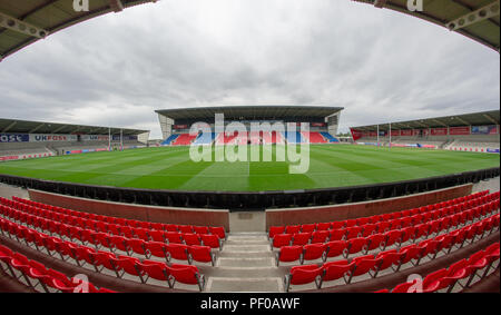 Manchester, UK. 18 août 2018. Super Betfred qualificatifs Ligue Ronde 2 , Salford , Red Devils v Widnes Vikings ; stade AJ Bell Crédit : Nouvelles Images /Alamy Live News Banque D'Images