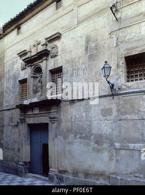 FACHADA DEL CONVENTO DE LAS CARMELITAS DE CARAVACA DE LA CRUZ. Emplacement : CONVENTO DE LAS CARMELITAS, CARAVACA DE LA CRUZ, ESPAGNE. Banque D'Images