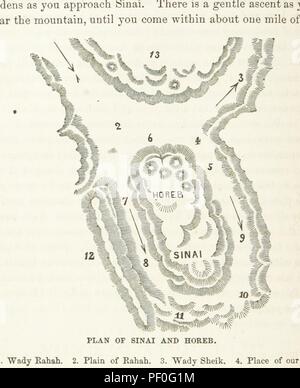 Libre à partir de la page 312 de "La main de Dieu dans l'Egypte, le Sinaï, la Terre Sainte et les dossiers d'un voyage de la grande vallée de l'Ouest pour les Lieux saints de l'Est. ... Avec cartes, schémas et illustrations ...' 4558. Banque D'Images