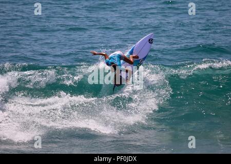 Malia Manuel concurrentes dans l'US Open de surf 2018 Banque D'Images