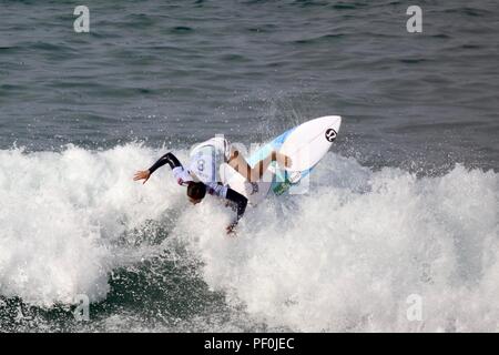 Malia Manuel concurrentes dans l'US Open de surf 2018 Banque D'Images