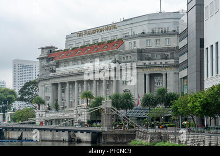 Siingapore - 9 août : Patrimoine Bâtiment de l'hôtel à Singapour Banque D'Images