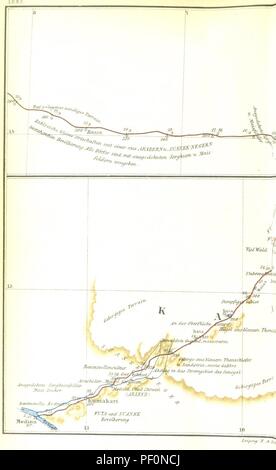 Libre à partir de la page 916 de "Tombouctou. Reise durch Marokko, die den Sahara Soudan, ausgeführt in Auftrage der afrikanischen Gesellschaft in Deutschland in den Jahren 1879 und 1880 ... Mit ... Abbildungen und ... Karten' 3660. Banque D'Images