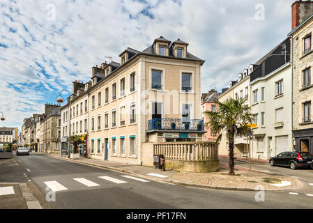 Cherbourg-Octeville, France - 22 mai 2017 : Street View de la ville côtière de Cherbourg-Octeville, Normandie, France. Banque D'Images