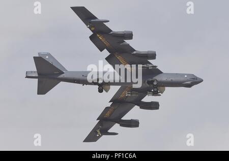 Les bombardiers B-52 de Barksdale AFB déployés à Al Udeid Air Force Base au Qatar lors de l'opération résoudre inhérent Banque D'Images