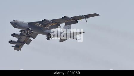 Les bombardiers B-52 de Barksdale AFB déployés à Al Udeid Air Force Base au Qatar lors de l'opération résoudre inhérent Banque D'Images