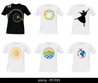 T-shirt templates design Illustration de Vecteur