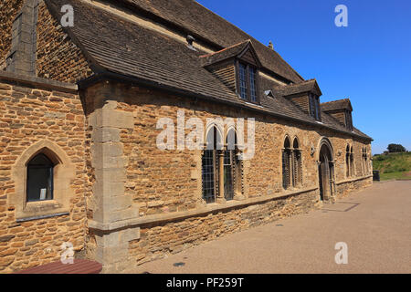 La Norman Grand Hall du Château d'Oakham Rutland en Angleterre Banque D'Images