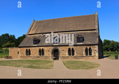 La Norman Grand Hall du Château d'Oakham Rutland en Angleterre Banque D'Images