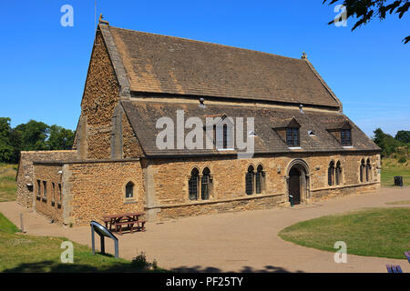 La Norman Grand Hall du Château d'Oakham Rutland en Angleterre Banque D'Images