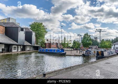 Bassin du canal à Coventry, Angleterre Banque D'Images