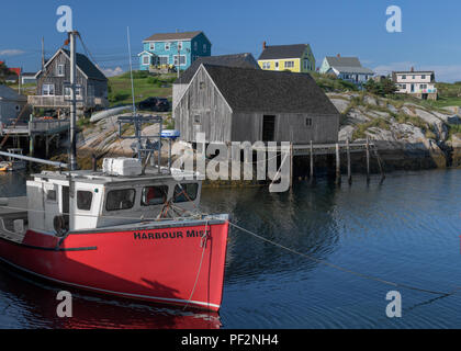 Port de Peggy's Cove (Nouvelle-Écosse) le 16 juillet 2018 Banque D'Images