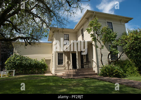 NEWBERG, Oregon le 15 août 2017, la maison Hoover-Minthorn, Accueil à 31e Président Herbert Hoover comme un enfant. La plus ancienne maison de Newberg, maintenant oper Banque D'Images