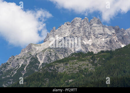 Leogang Montagnes Leoganger Birnhorn Coudouliere avec plus haut, Alpes, Autriche Banque D'Images