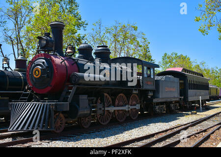 4/28/2018 Fillmore Ca. - Steamfest locomotives à la gare de Fillmore Ca. Banque D'Images