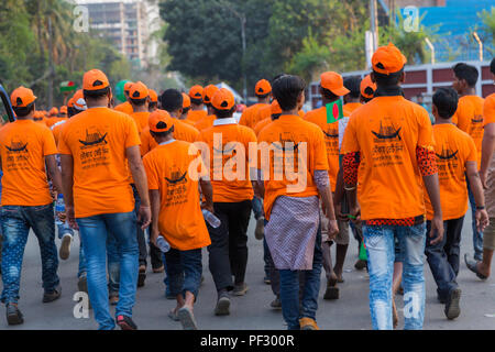 7 mars d'Awami showdown à sarowardi uddan,Dhaka 2018 Banque D'Images