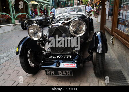 SAALBACH-HINTERGLEMM, Autriche - 21 juin 2018 : voiture de luxe Vintage britannique Lagonda 1950 ancien combattant le 21 juin 2018 à Saalbach-Hinterglemm, Autriche. Banque D'Images