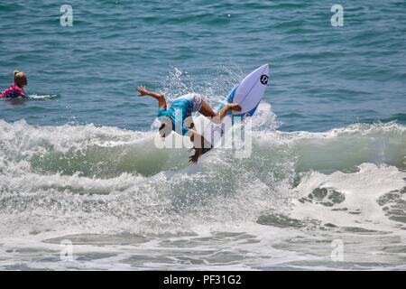 Malia Manuel concurrentes dans l'US Open de surf 2018 Banque D'Images