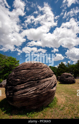 Rock City un étonnant géologique près de Minneapolis, Kansas, États-Unis Banque D'Images