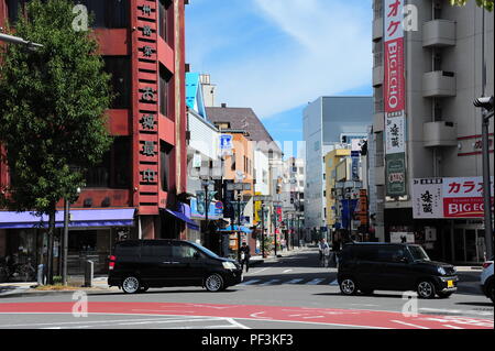 Le centre-ville de la ville de Matsumoto, Nagano < JAPON Banque D'Images