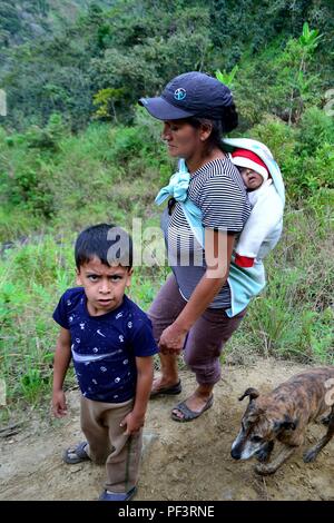 LA frontière de l'Equateur - ZUNGA -San Ignacio- département de Cajamarca au Pérou. Banque D'Images