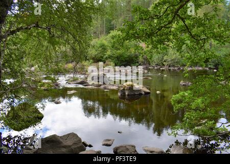 Rivière à Rogie tombe, un835, Strathpeffer, Ecosse Banque D'Images