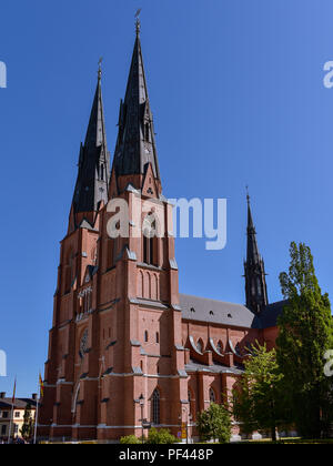 La Cathédrale d'Uppsala - Uppsala, Suède Banque D'Images