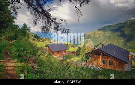 Paysage de montagnes, la Suisse Banque D'Images