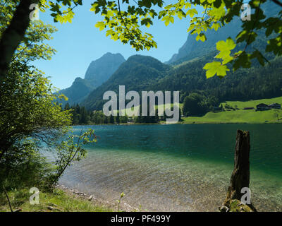 Hintersee, Ramsau, Berchtesgadener Land, Oberbayern, Bayern, Deutschland | Bavière, Allemagne Banque D'Images