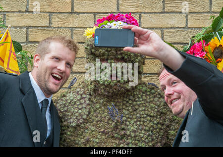 Burryman, South Queensferry, 10 août 2018 Banque D'Images