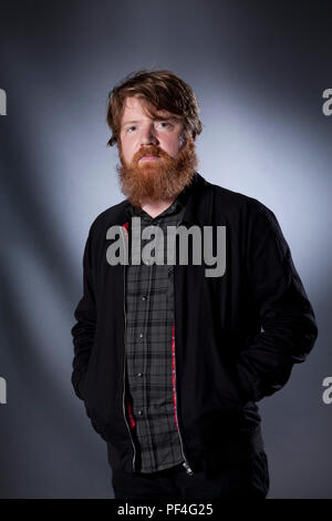 Edinburgh, Royaume-Uni. 18 août, 2018. Shaun Prescott, écrivain australien. Photographié à l'Edinburgh International Book Festival. Edimbourg, Ecosse. Photo par Gary Doak / Alamy Live News Banque D'Images