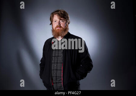 Edinburgh, Royaume-Uni. 18 août, 2018. Shaun Prescott, écrivain australien. Photographié à l'Edinburgh International Book Festival. Edimbourg, Ecosse. Photo par Gary Doak / Alamy Live News Banque D'Images