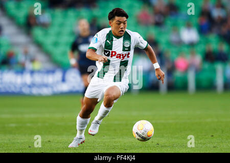 Groningen, Pays-Bas. Credit : D. 17 Aug, 2018. Ritsu Doan (Groningen) Football/soccer : Néerlandais Eredivisie '' match entre FC Groningen 0-1 Willem II chez Hitachi Capital Mobility Stadion à Groningen, Pays-Bas. Credit : D .Nakashima/AFLO/Alamy Live News Banque D'Images