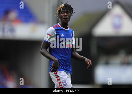 Ipswich, Royaume-Uni.. Août 18, 2018. Trevoh Chalobah d'Ipswich Town - Ipswich Town v Aston Villa, Sky Bet Championship, Portman Road, Ipswich - 18 août 2018 Crédit : Richard Calver/Alamy Live News Banque D'Images