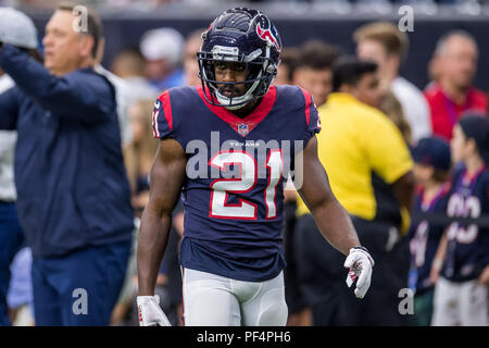 Houston, USA. 18 août 2018. Running back des Houston Texans Tyler Ervin (21) avant un match de football NFL preseason entre les Houston Texans et les San Francisco 49ers à NRG Stadium à Houston, TX. Houston a gagné le match 16 à 13. Trask Smith/CSM Banque D'Images