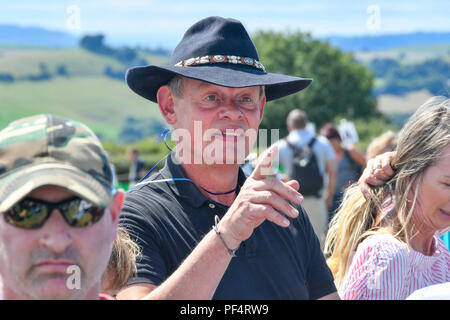 Beaminster, Dorset, UK. 19 août 2018. Météo britannique. À l'acteur Martin Clunes Buckham juste à Beaminster, Dorset. Crédit photo : Graham Hunt/Alamy Live News Banque D'Images