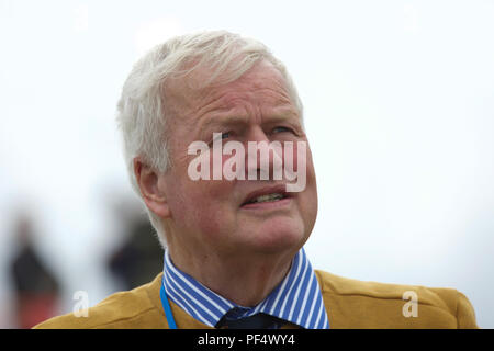 Biggin Hill,UK,19 août,2018,le Colonel Bob Stewart assiste à Biggin Hill Festival du vol, il commémore l'année du centenaire de la RAF, l'équipe de Biggin Hill équipe a lancé les 100 ans de l'aviation en inspirant les jeunes à poursuivre des carrières dans l'industrie. La foule a été traitée à l'affiche par les flèches rouges, Chinook HC6, Battle of Britain Memorial Flight, Spitfire X1, aile marcheurs et beaucoup d'autres.Credit:Keith Larby/Alamy Live News Banque D'Images