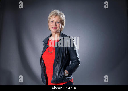 Edinburgh, Royaume-Uni. 19 août, 2018. Sally Magnusson, le radiodiffuseur et écrivain écossais. Photographié à l'Edinburgh International Book Festival. Edimbourg, Ecosse. Photo par Gary Doak / Alamy Live News Banque D'Images