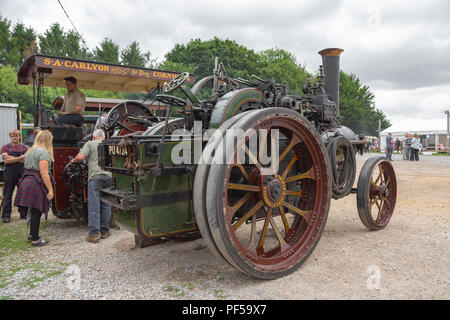 Jusqu'à vapeur, des moteurs d'arriver pour le grand bain à vapeur, Blandford Dorset juste, Dorset, UK Banque D'Images